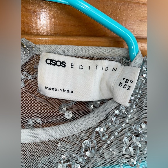 ASOS Blue Dress Size 0 - Picture 8 of 8